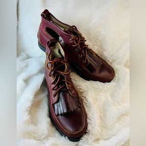 Sebago Women’s leather mock toe ankle boot